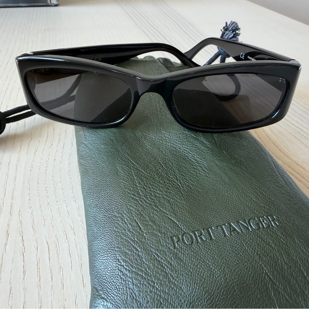 Port Tanger Black Leila Sunglasses - Handcrafted in Japan